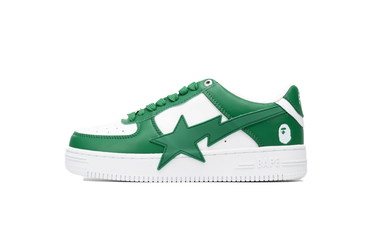 Bape Sta Low "White Green Star"