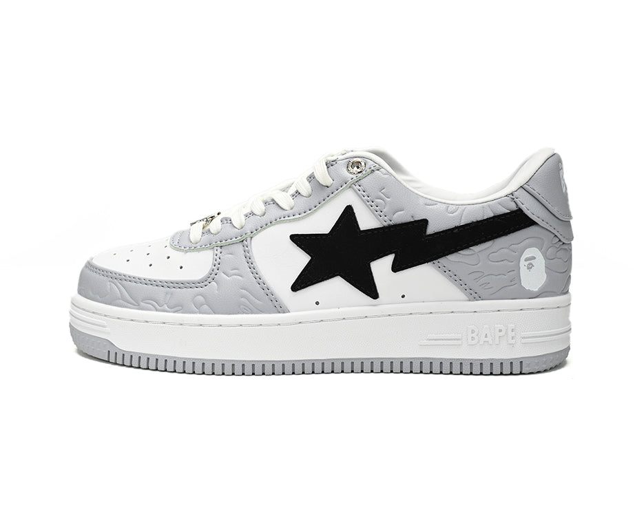 Bape Sta Low "Gris Blanc"