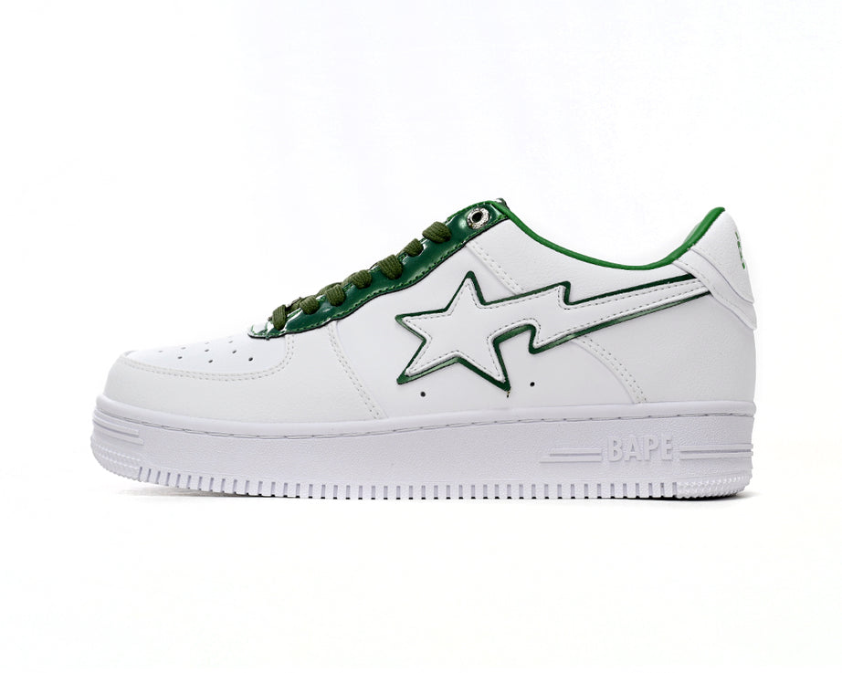 Bape Sta Low "Borde Verde Blanco"