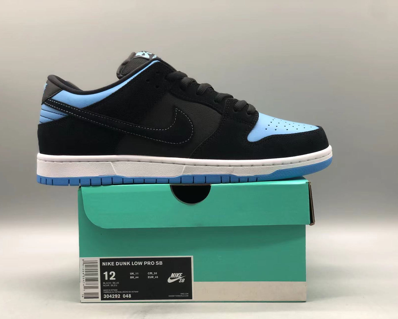 SB Dunk Low "Black University Blue" My Store