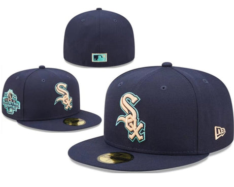 Sox White Blue Logo Cap