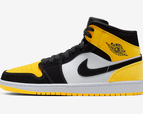 Air Jordan 1 Mid "Yellow Toe Black" My Store