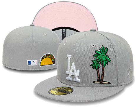 LA Dodgers Grey Palm Customized Cap