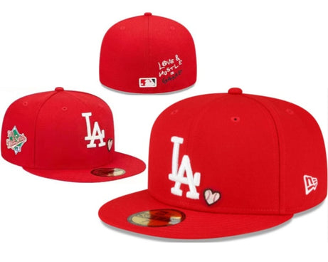 LA Dodgers Red Custom Cap